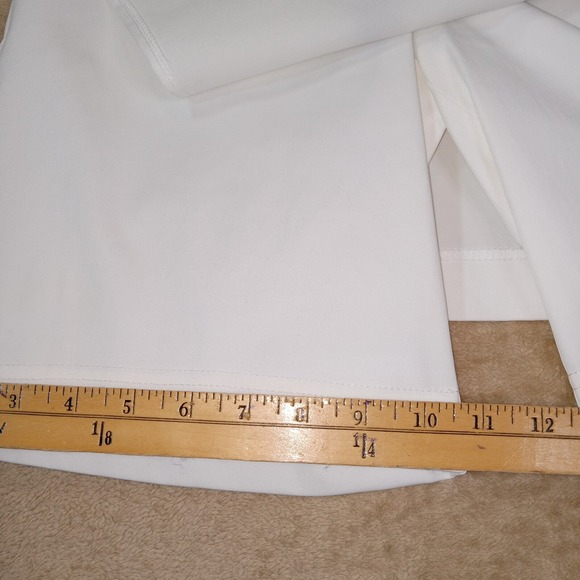 Joseph Ribkoff NWT Skort Braided Rope Belt Woman's Size 4 White Preppy Tennis - Picture 9 of 10